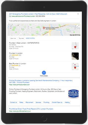 google map pack on ipad